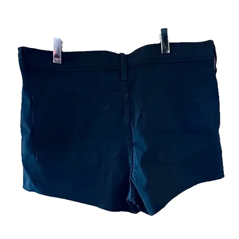 GAP Women’s Black Denim Shorts Sz 10P Summer Vacation Beach Preppy Sustainable